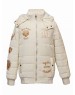 Quilted Boys Jacket Quilted Metallic White Jacket 